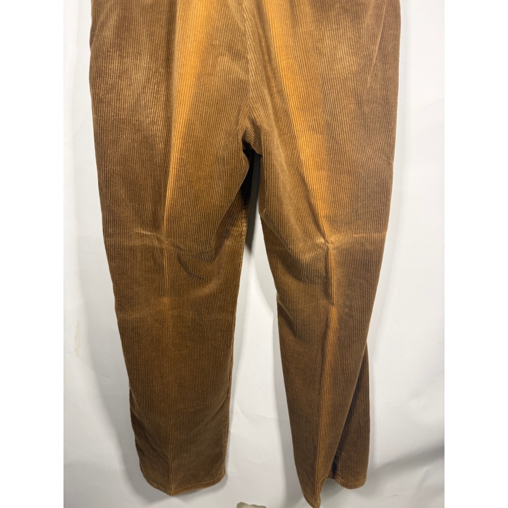 Polo Ralph Lauren Vintage Corduroy Pants Mens 35x32 Brown Pleated Made in USA - Picture 6 of 10